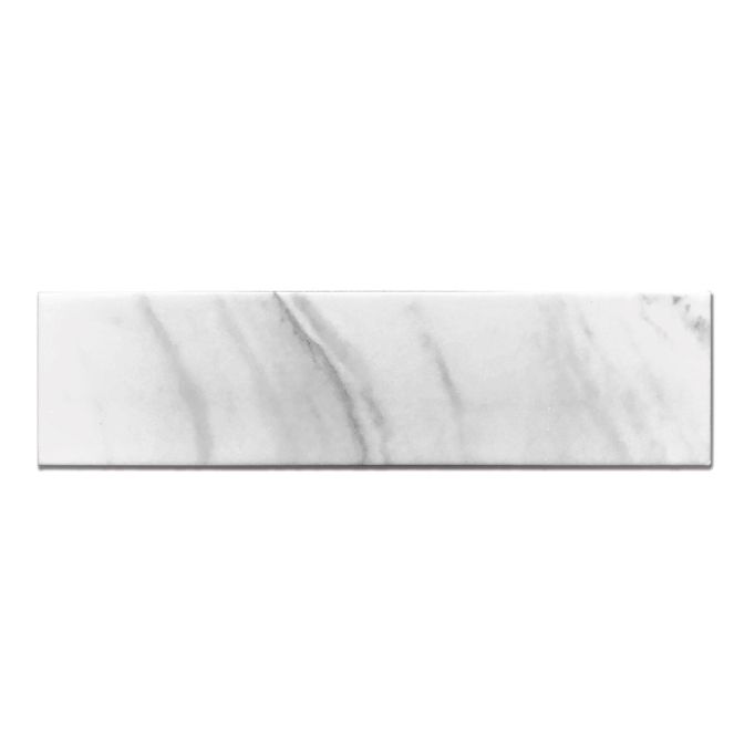 GTS Statuario Recycled Glass Subway Tile, 3" x 12"