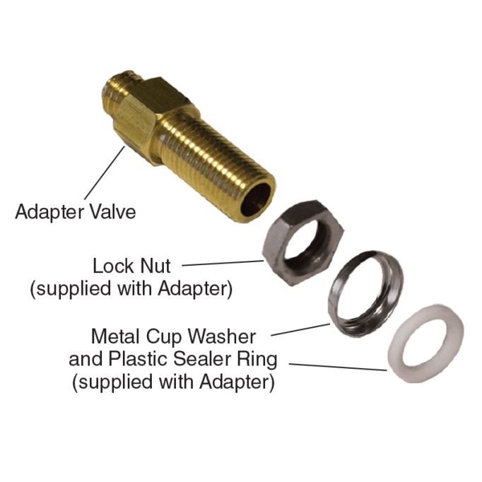 Gundlach No. 3630 Adapter with Check Ball Valve