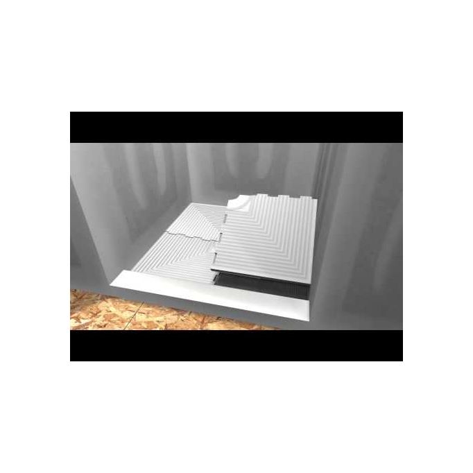 Prova 48" x 48" Shower Kit w/Chrome PVC Drain