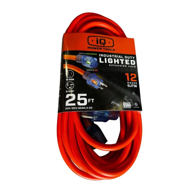 iQ Power Tools Heavy-Duty Extension Cord – 25'