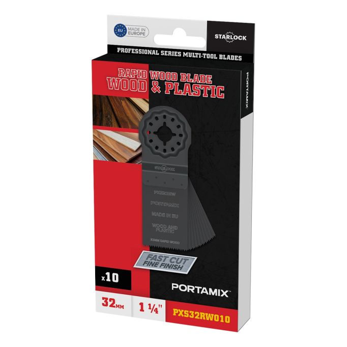 Portamix Starlock 1 1/4" Rapid Wood Multi-Tool Blade (10 Pack)
