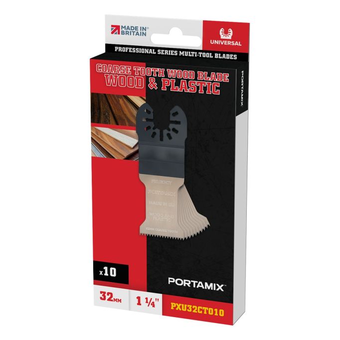 Portamix Universal 1 1/4" Coarse Tooth Multi-Tool Blades (10 Pack)