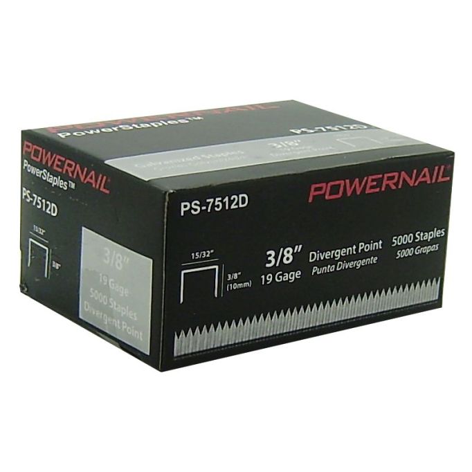 Powernail 7512D 3/8" Carpet Pad Staples (5,000/box)
