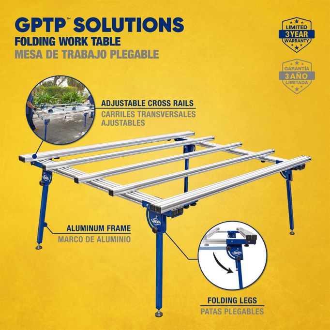 QEP 75027 GPTP Folding Work Table