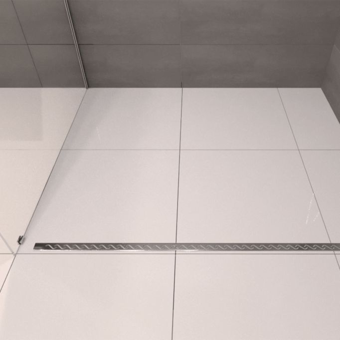 Rapid Recess Kit for Linear Drain at Shower Entry