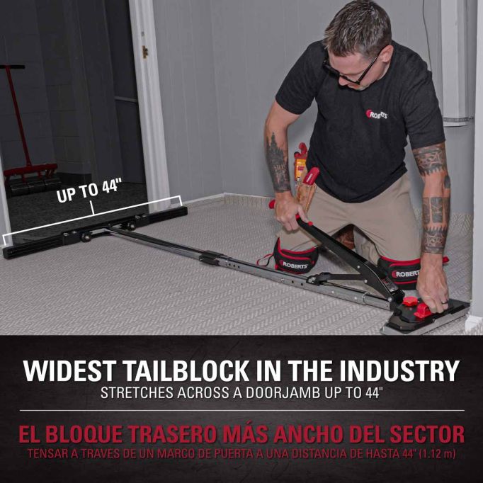 Roberts Falcon Power 44 Carpet Stretcher Value Kit - Extends to 38'