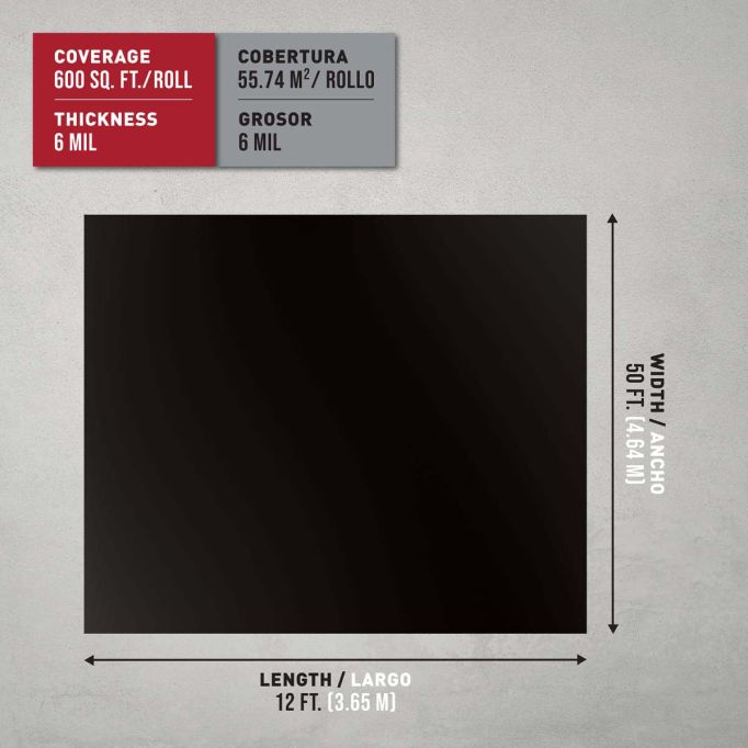 Roberts 70-Series Moisture Barrier -Available In 600SF & 1,000 SF - 6 MIL