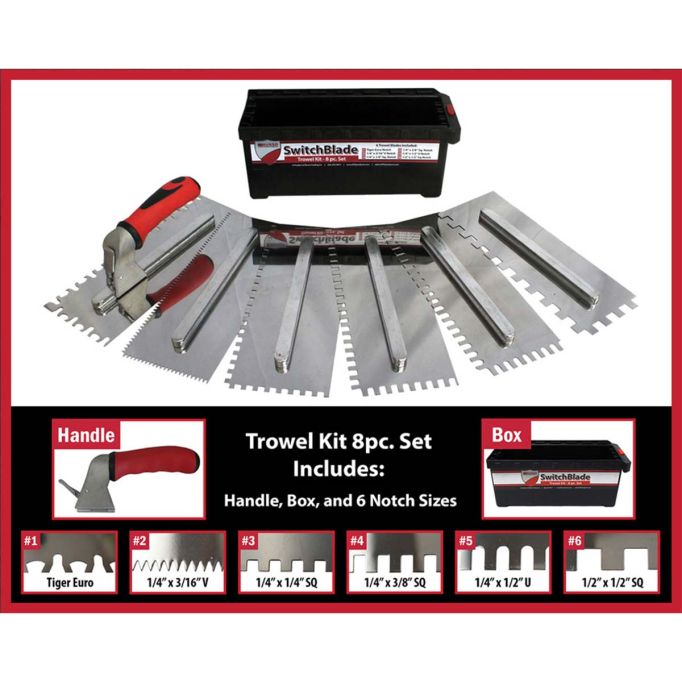 RTC Switch Blade Trowel Kit w/ FREE Trowel Brush