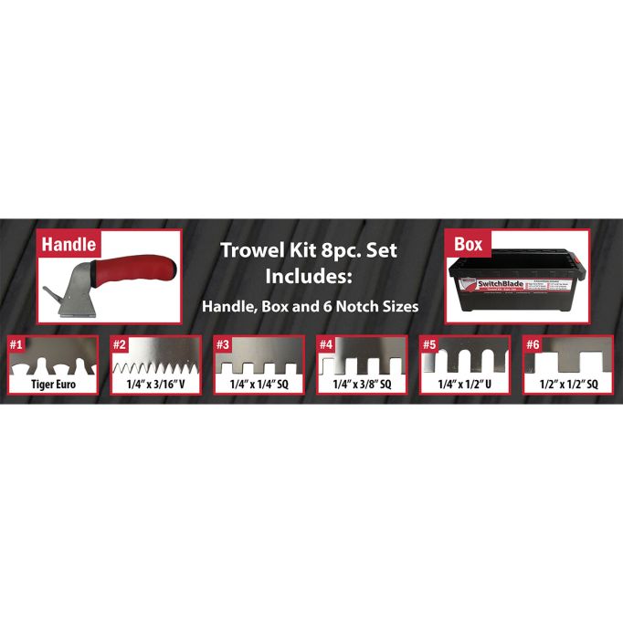 RTC Switch Blade Trowel Kit w/ FREE Trowel Brush