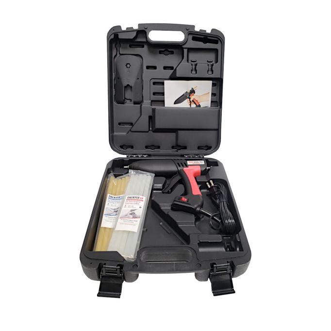 Tackfix Hot Melt Glue Gun Kit w/Sticks & Case