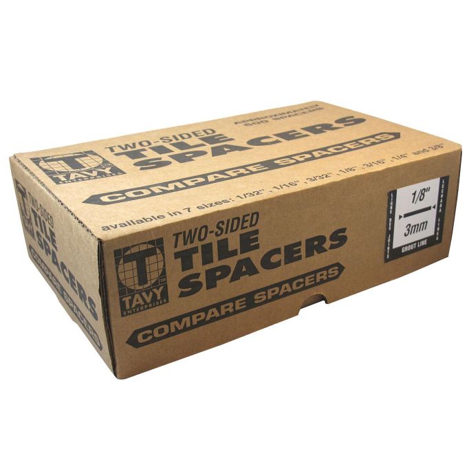 Tavy 1/8" White Tile Spacers (500/box)