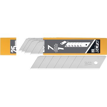 OLFA HB-5B 25mm 7-Pt Silver Extra Heavy-Duty Snap-Off Blade, Pack of 5