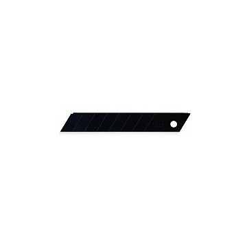 OLFA LBB-10B 18mm 8-Pt Ultra-Sharp Black Heavy-Duty Snap-Off Blade, Pack of 10