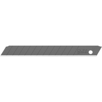 OLFA ABB-10B 9mm 13-Pt Ultra-Sharp Black Precision Snap-Off Blade, Pack of 10
