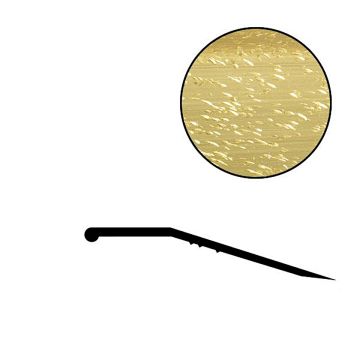 Futura 1-1/2" Satin Brass Binder Bar, 12' Length
