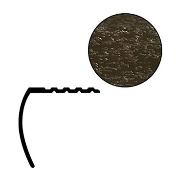 Futura 1-1/16" Bronze Aluminum Stair Nosing, 12' Length