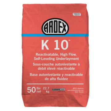 Ardex K-10 Reactivatable High-Flow Self-Leveling Underlayment, 50 lb. Bag