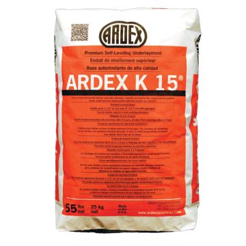 Ardex K-15 Self-Leveling Underlayment Concrete, 55 lb. Bag