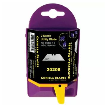 Better Tools 20208 HD 2-Notch Utility Blades (100 Pack)