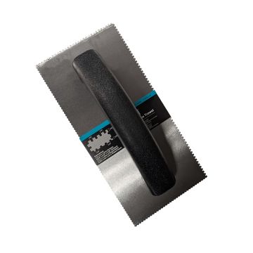 BIHUI Dual Sided Economy Trowel, 1/16" x 1/32" x 1/16" U Notch and 1/16" Square Notch