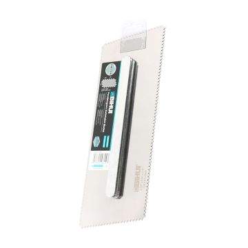 BIHUI Switch System V Notch Carpet Adhesive Trowel, 4-Sided, Parallelogram, 1/16" x 1/8"