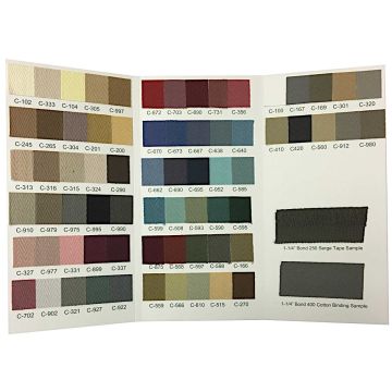 Bond Cotton Binding & Serge Tape Color Chart