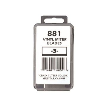Crain 881 Vinyl Miter Blades (3 Pack)