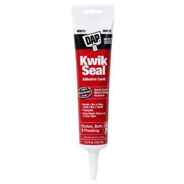 DAP 5.5oz White Kwik Seal Kitchen & Bath Adhesive Caulk