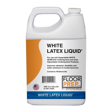 Dependable White Latex Liquid, Gallon