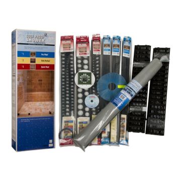 Goof Proof Ultra Bathtub-to-Shower Conversion Kit w/Pan Liner & Drain