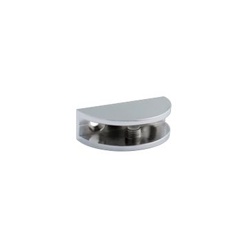 GTS 1 Pair Of Polished Stainless Steel Glass Corner Shelf Bracket
