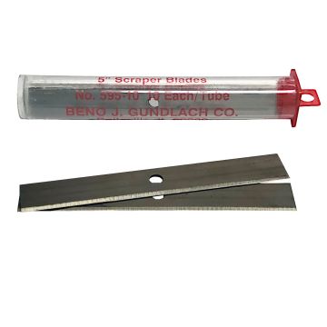 Gundlach 5" Scraper Blades (10/tube)