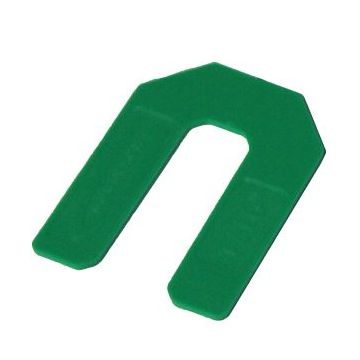Gundlach B-HTS-116 1/16" Green Horseshoe Tile Spacers (500/box)