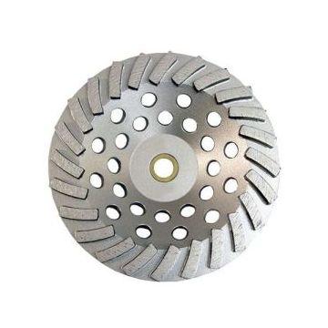National 3420-2 7" 24-Seg Diamond Cup Wheel