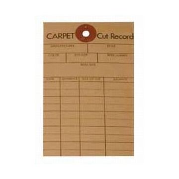 National #41 Carpet Cut Record Tags (Pkg of 100)