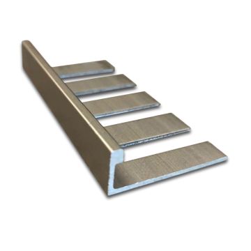 M-D Pro 5/16" x 96" Satin Titanium Tile Edge