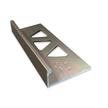 M-D Pro 3/8" x 96" Satin Titanium Tile Edge