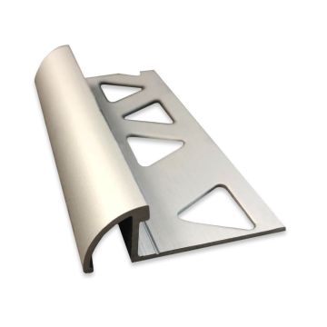 M-D Pro 3/8" x 96" Satin Clear Round Tile Edge