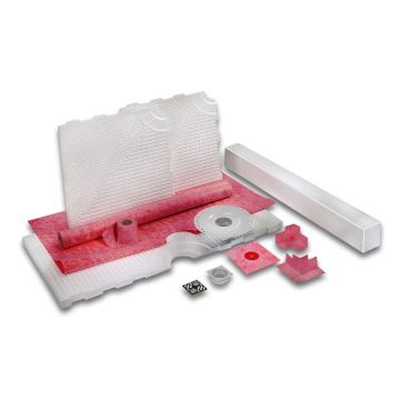 Prova 48" x 48" Shower Kit w/Stainless Steel PVC Drain