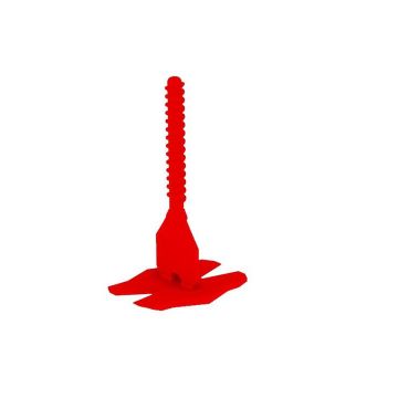 Rubi 1/8" Cyclone Level System Flat Base Clips (100/Bag)
