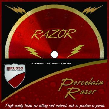 RTC 10" Porcelain Razor Diamond Blade