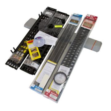 Goof Proof Deluxe Shower Kit w/Pan Liner