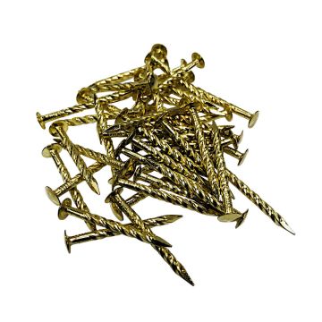 Tego T10-1250-DG 1-1/4" Gold Drive Screw Nails, 1 lb. Bag