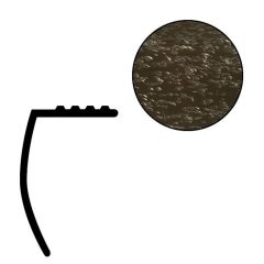 Futura 1-5/8" Bronze Deluxe Aluminum Stair Nosing, 12' Length