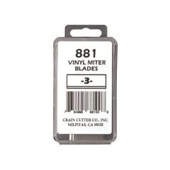 Crain 881 Vinyl Miter Blades (3 Pack)