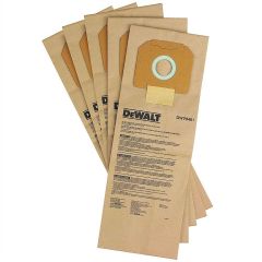 DeWalt DWV9401 Paper Bags for DWV Dust Extractors (5 Pack)