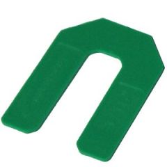 Gundlach B-HTS-116 1/16" Green Horseshoe Tile Spacers (500/box)