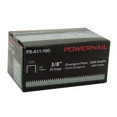 Powernail A11-10D 3/8" Divergent Point Staples (5,000/box)